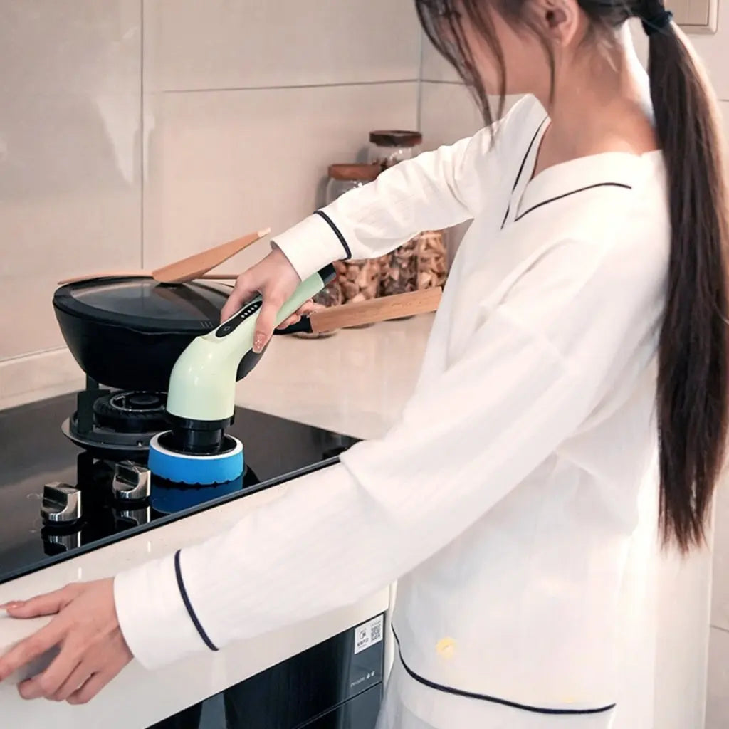 Escova de Limpeza Elétrica 360º Multiuso 7 em 1 Recarregável