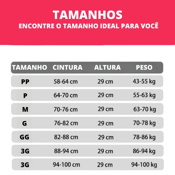 Mega Cinta Modeladora Corretora Postural